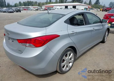 2011 Hyundai Elantra Limited from USA, damaged, VIN 5NPDH4AE7BH019324